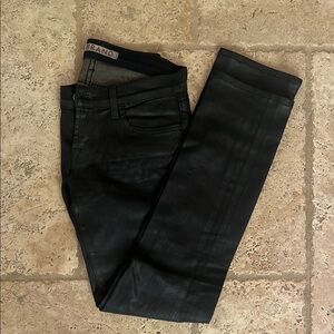 J brand Coated Black Jeans